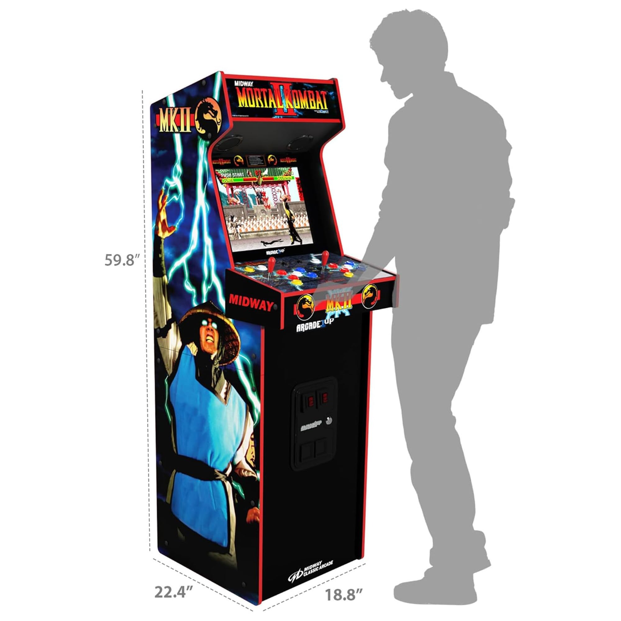 家電 Mortal Kombat II MORTAL KOMBAT II ARCADE MACHINE by MIDWAY 1993 (Excellent